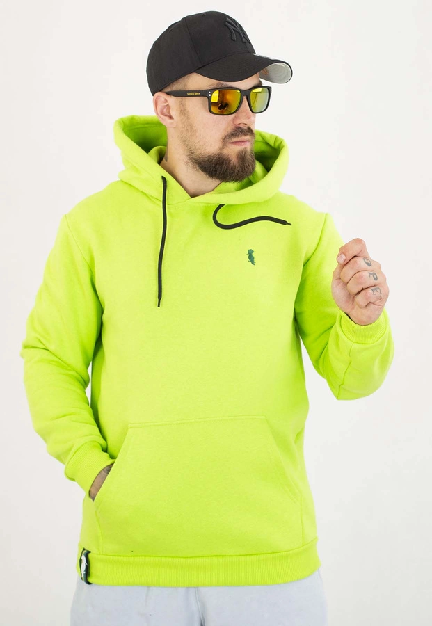 Bluza Dudek P56 Z Kapturem Dudek Logo zielona
