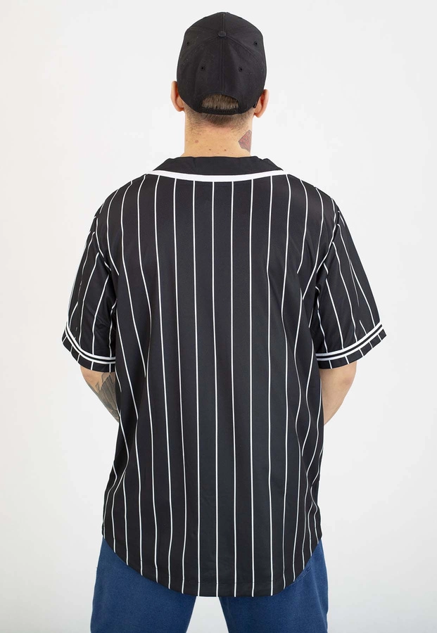 T-shirt Karl Kani Serif Pinstripe Baseball 6033360 czarno biały