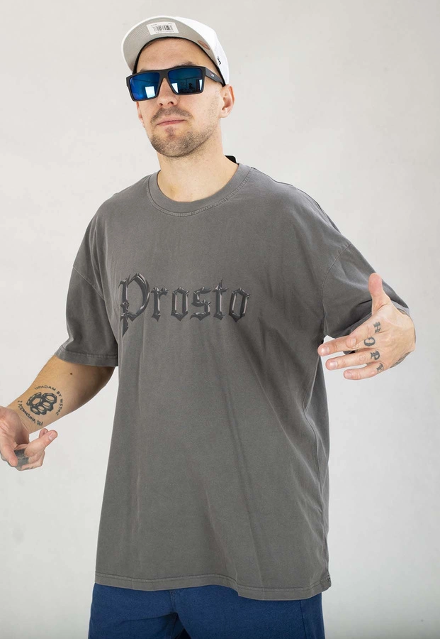 T-shirt Prosto Groud Washed czarny