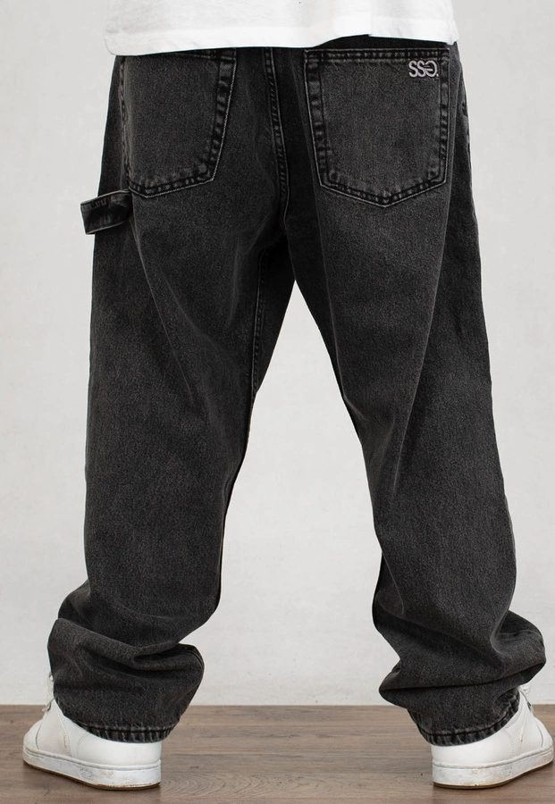 Spodnie SSG Jeansy Baggy Premium Washed SSG light black