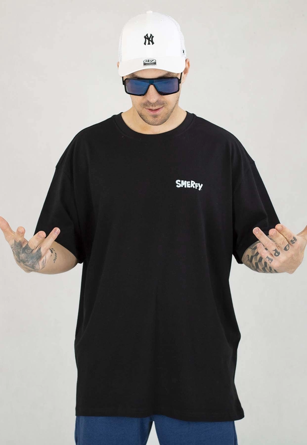 T-shirt Smerfy Baggy Escape czarny