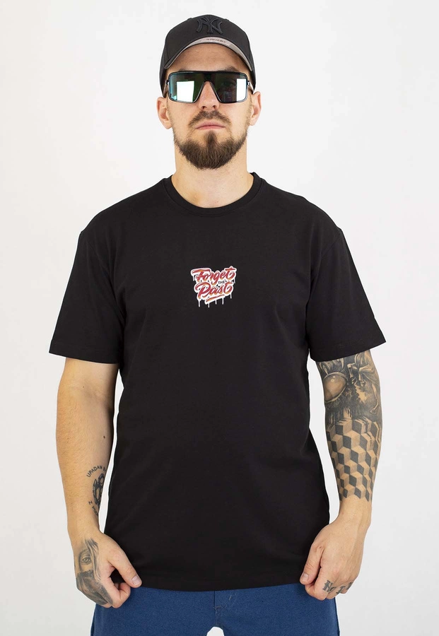 T-shirt Motive Forget Big Back Bordo White Logo czarny