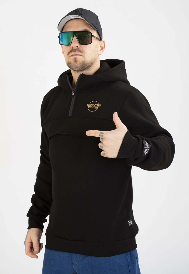 Bluza Środowisko Miejskie Z Kapturem Classic Bear czarna