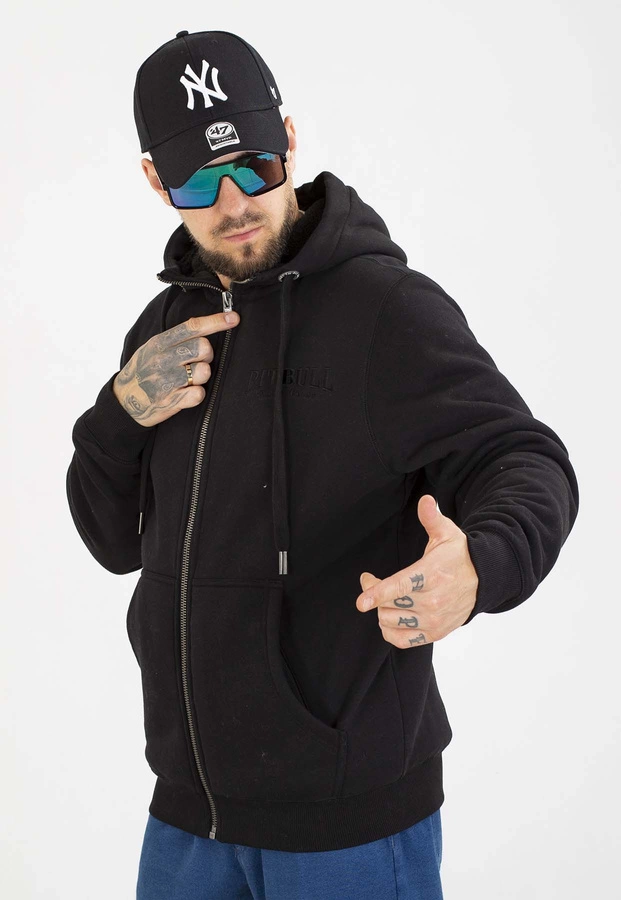 Bluza Pit Bull Z Kapturem ZIP Ruffin Detroit black black