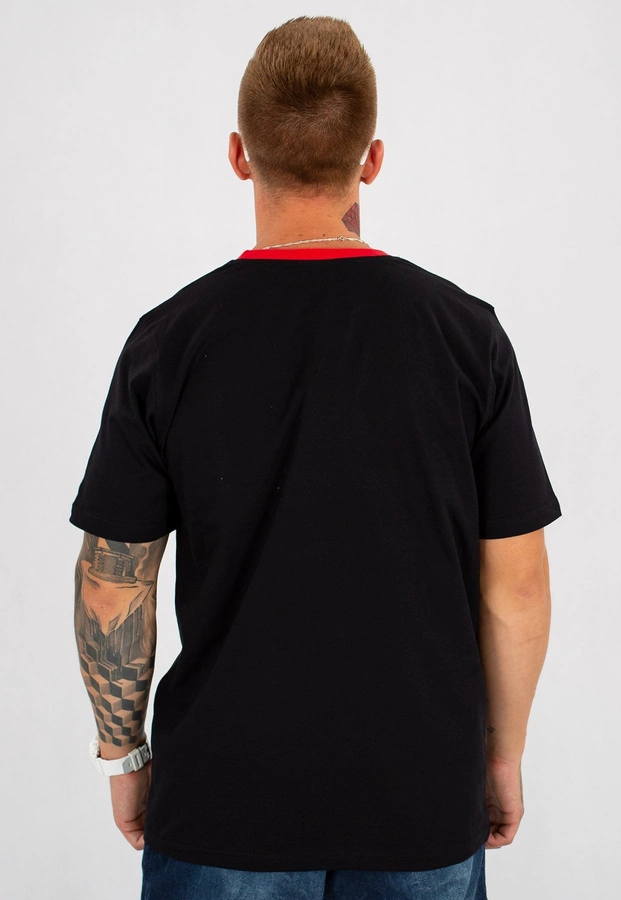 T-shirt Patriotic Big Flag czarny