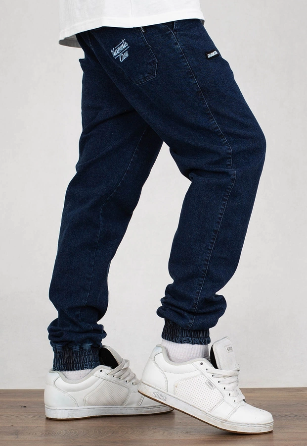 Spodnie Diamante Wear Jogger Unisex Crew marmur niebieski