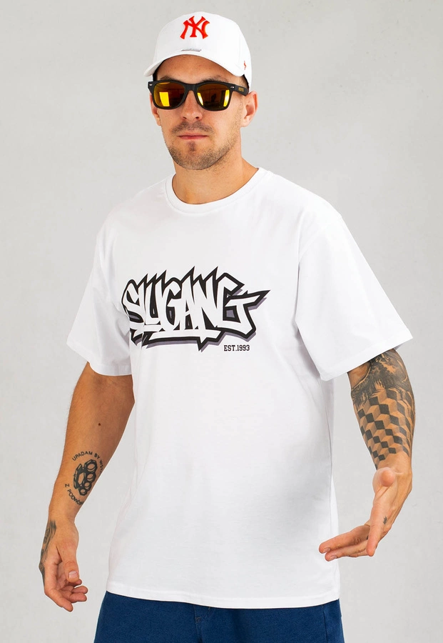 T-shirt RPS Rysiu Peja Solufka SLU Gang biały