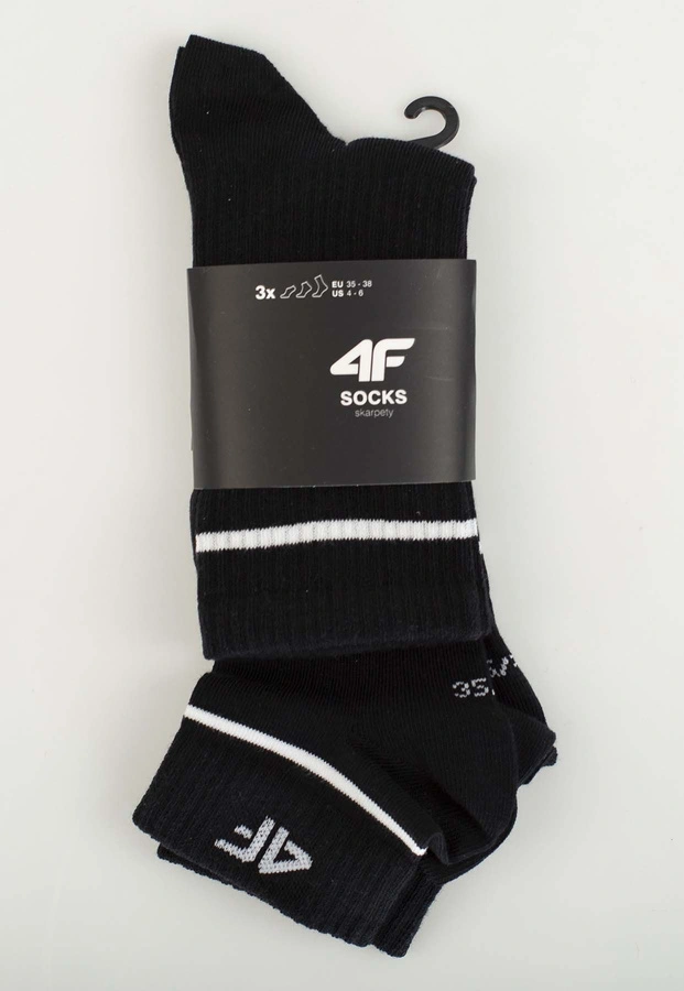 Skiety 4F U449 Unisex 3Pak czarne