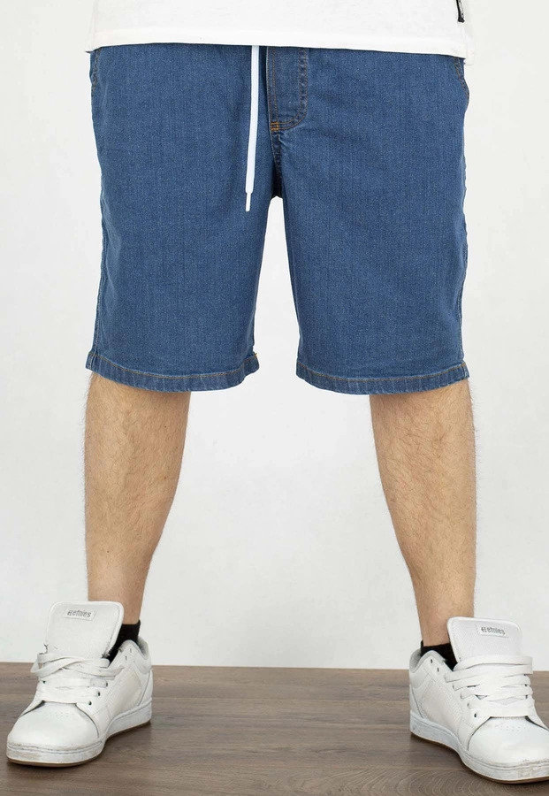 Spodenki Elade Patch niebieskie jeans