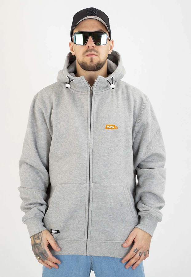 Bluza Mass Z Kapturem ZIP Mini Box szara