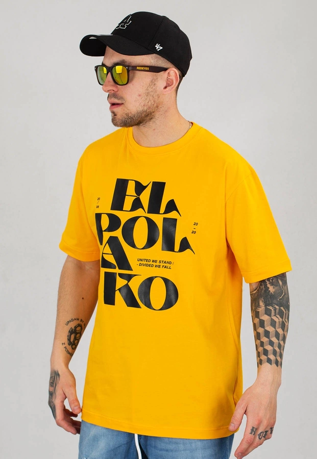 T-shirt El Polako Letters żółty + Płyta Gratis