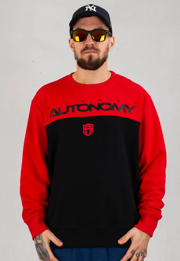 Bluza Street Autonomy Tony czarno czerwona