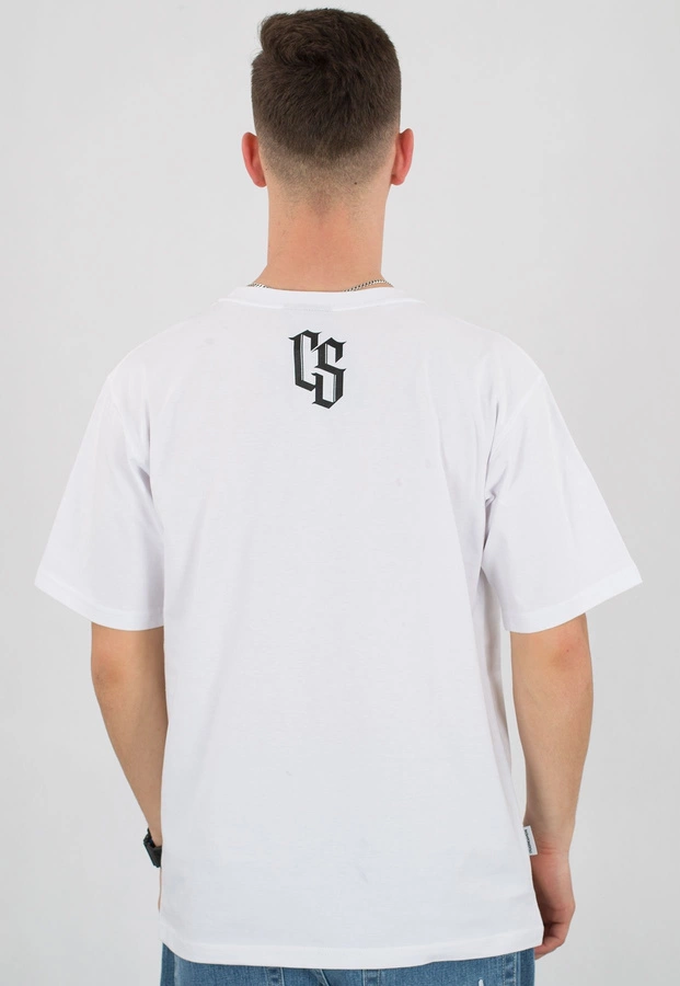 T-shirt Ciemna Strefa Nie Słyszę, Nie Widzę, Nie Mówię biały
