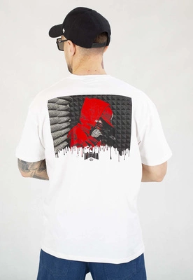 T-shirt Chada Cleanched Fists biały