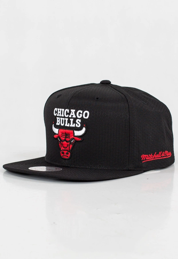 Czapka Snapback Mitchell & Ness NBA Black Riptop Honeycomb Chicago Bulls