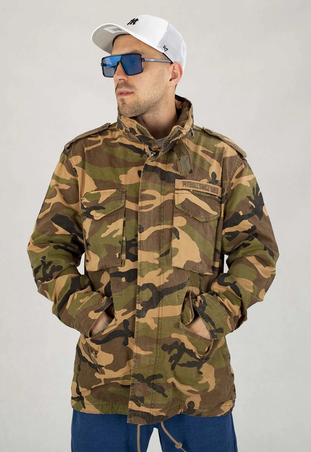 Kurtka Pit Bull Wiosenna M65 woodland camo