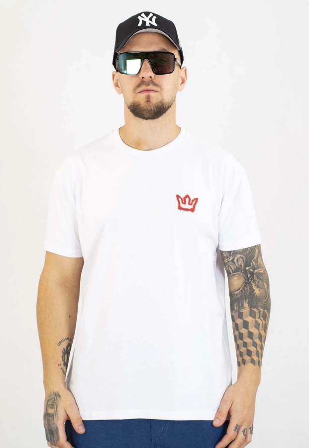 T-shirt Jigga Wear Color Spray biały i czarny