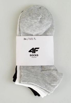 Skiety 4F Skiety 4F M156 3-pak białe czarne szare