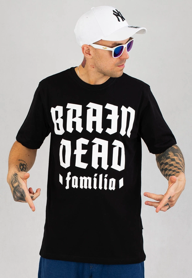 T-shirt Brain Dead Familia Cyber Zombie czarny