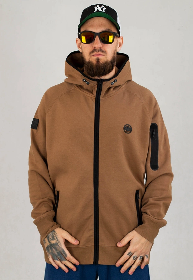 Bluza Pit Bull Hooded Zip Hermes brązowa