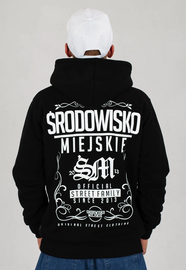 Bluza Środowisko Miejskie Theme czarno biała