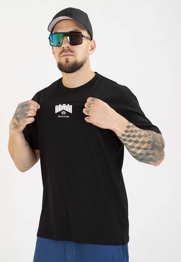 T-shirt Chada Żyć Aż Do Bólu czarny