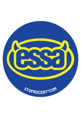 Wlepa Stoprocent Essa niebieska