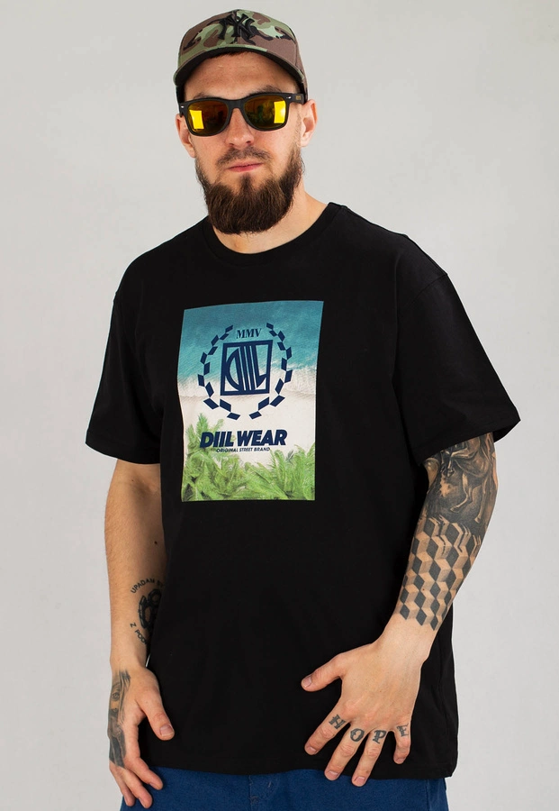 T-shirt Diil Island czarny