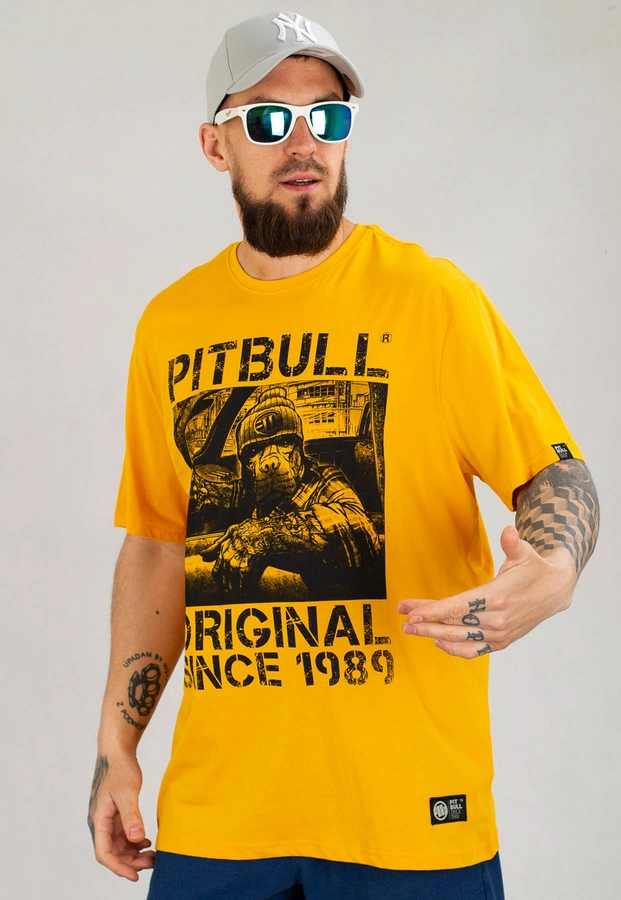 T-shirt Pit Bull Drive żółty