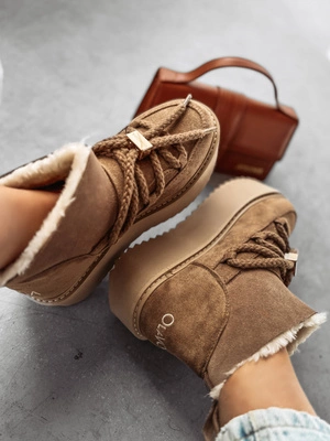 Buty Olavoga Śniegowce Granda camel