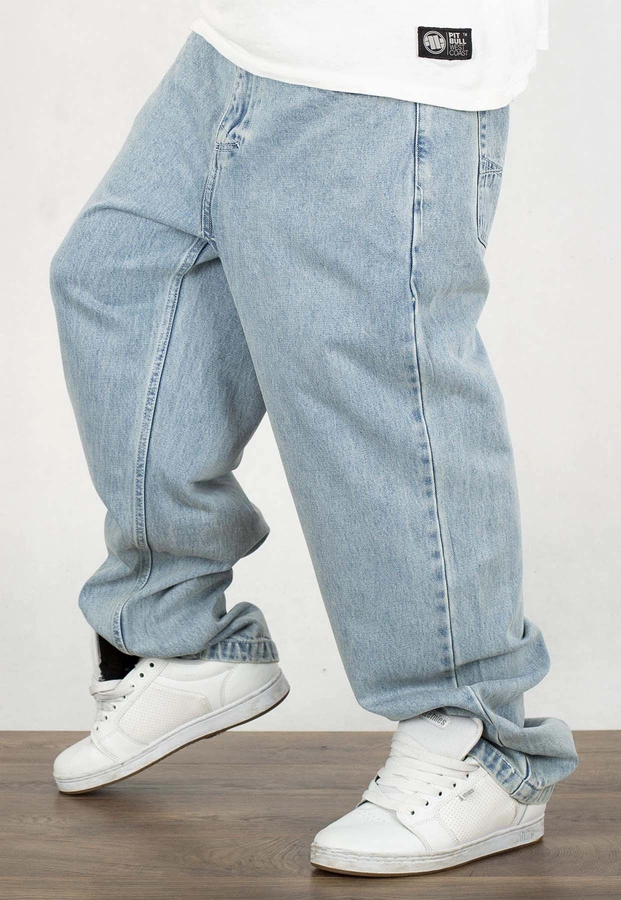 Spodnie Mass Jeans Baggy Fit Slang light blue