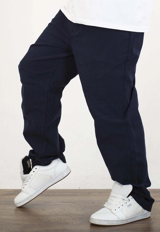 Spodnie Prosto Regular Petrol granatowe