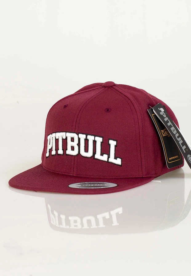 Czapka Snapback Pit Bull PITBULL YP Classic Premium bordowa