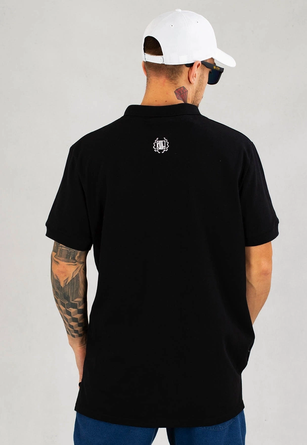 T-shirt Polo Diil Laur 2022 czarno biały