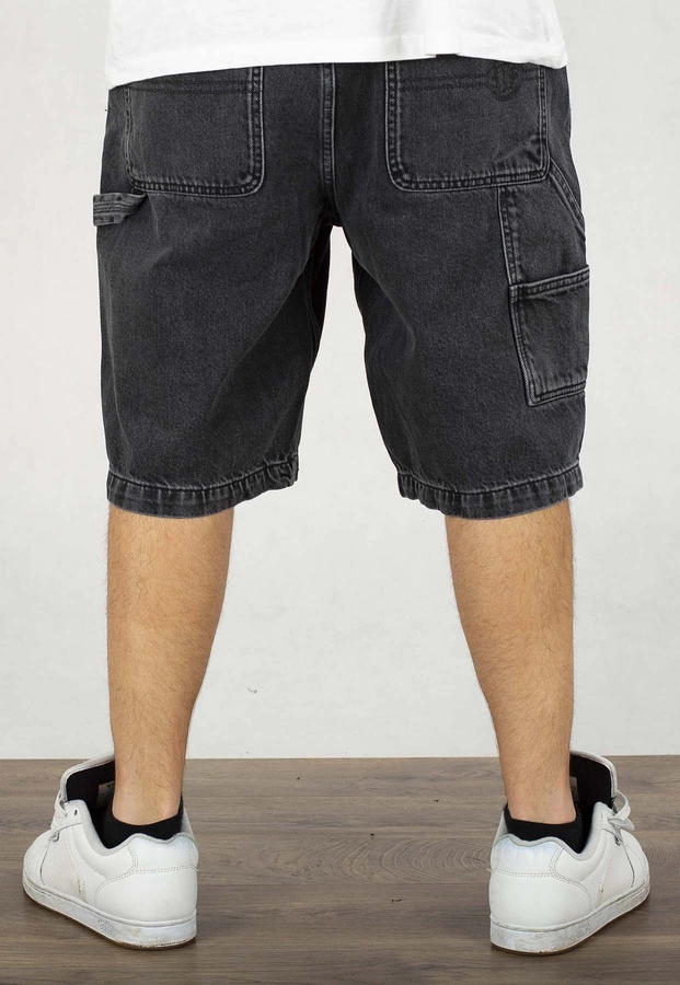 Spodenki Pit Bull Carpenter Jeans Shorts Black Denim