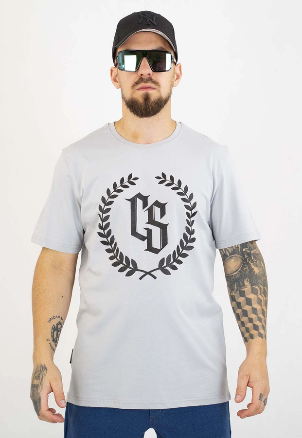 T-shirt Ciemna Strefa Laur szaro czarny