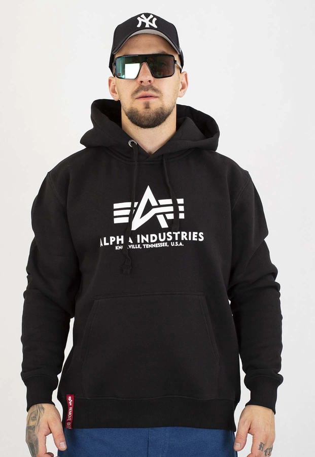 Bluza Alpha Industries Z Kapturem Basic 178312 czarna