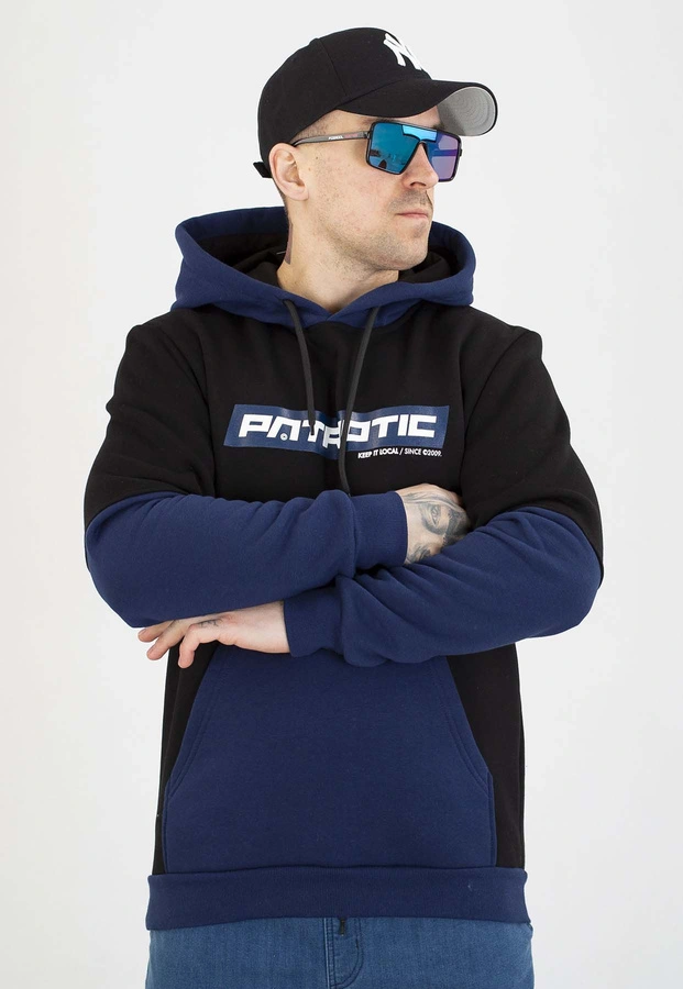 Bluza Patriotic Z Kapturem P-Modern czarno granatowa