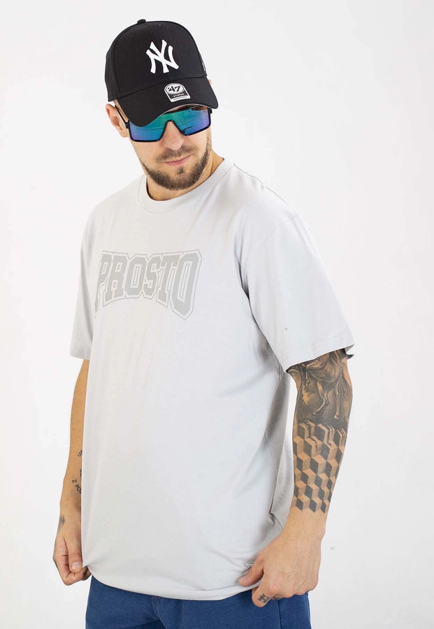 T-shirt Prosto Collage szary