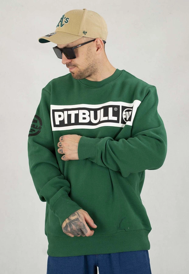 Bluza Pit Bull Bez Kaptura Sherwood zielona