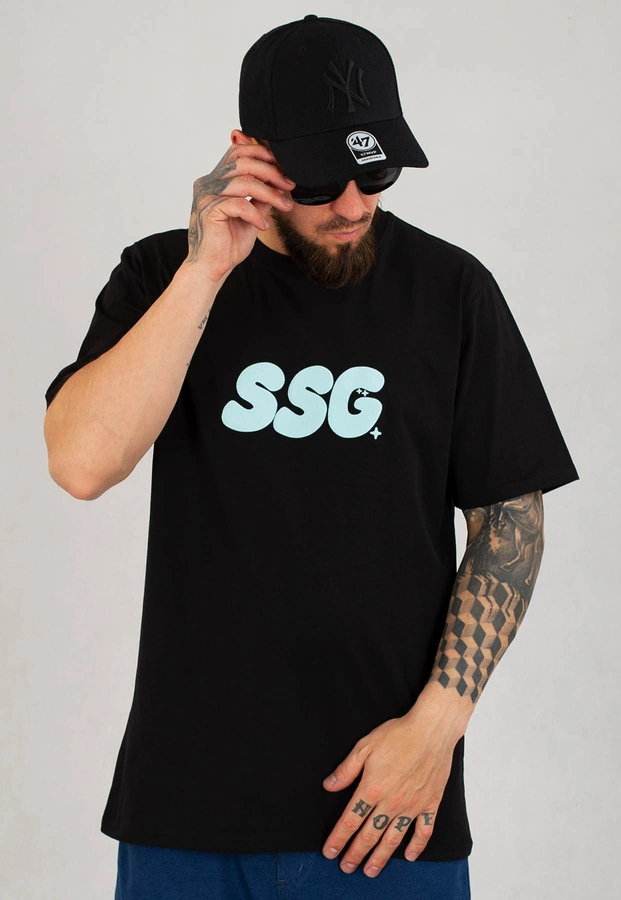 T-Shirt SSG Puff czarny