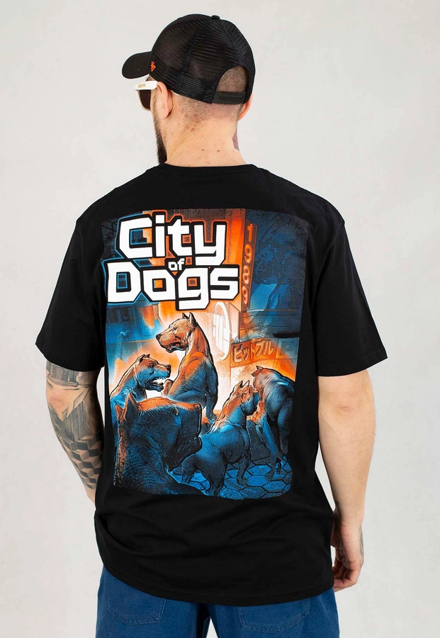 T-shirt Pit Bull City Of Dogs 24 czarny