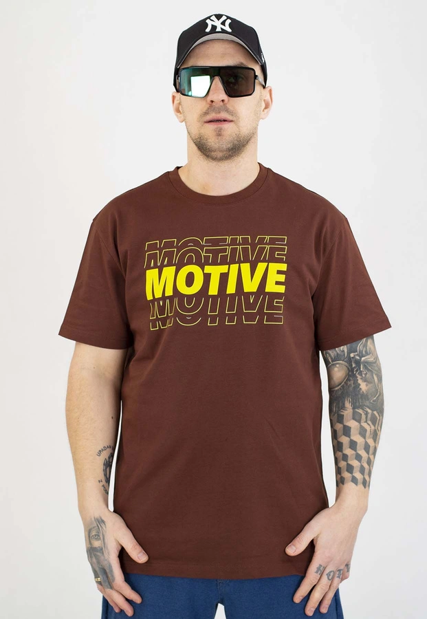 T-shirt Motive Vision czekoladowy