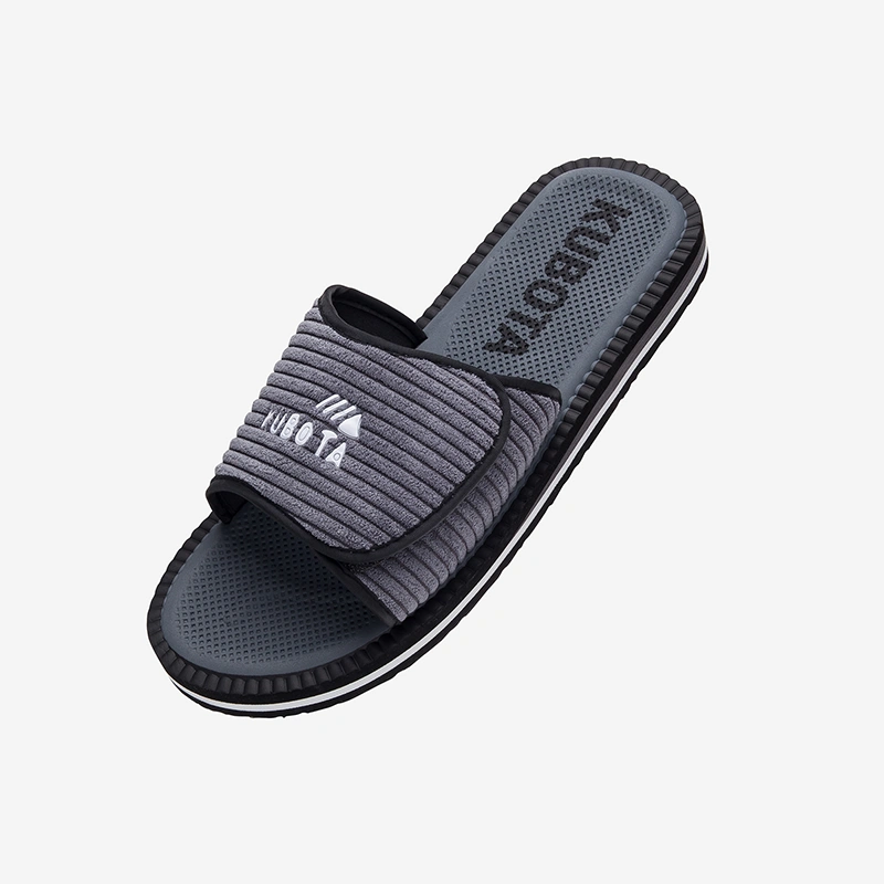 Klapki Kubota Sztruks K0000-100-013-26-1 grafitowe