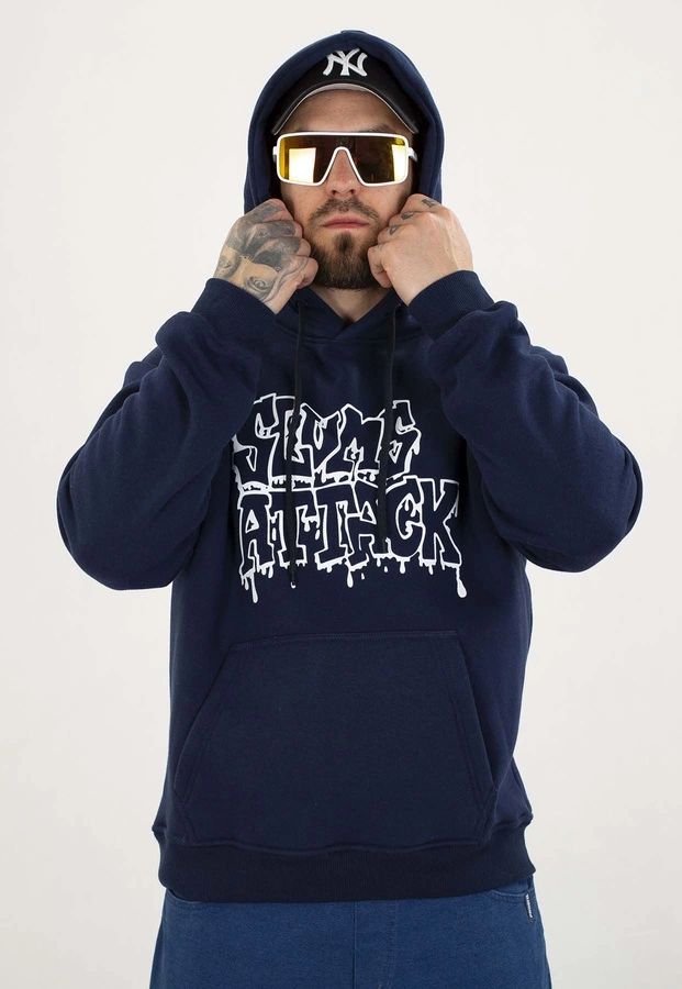 Bluza RPS Rychu Peja Solufka Z Kapturem Old Logo Mono granatowa