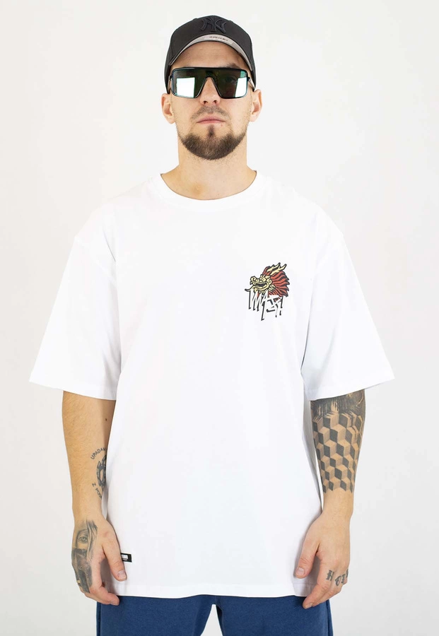 T-shirt Mass Dragon biały