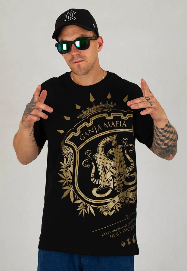 T-shirt Ganja Mafia Herb Big czarny