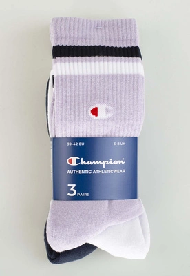 Skiety Champion U20113 3-pak jasno fioletowe granatowe białe