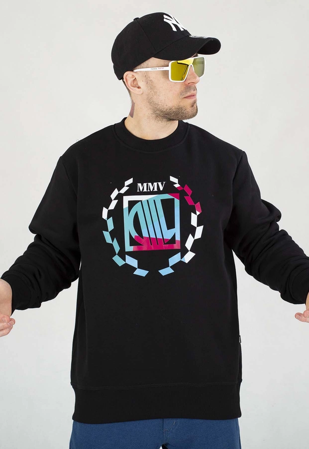 Bluza Diil Bez Kaptura Big Color Laur czarno biała