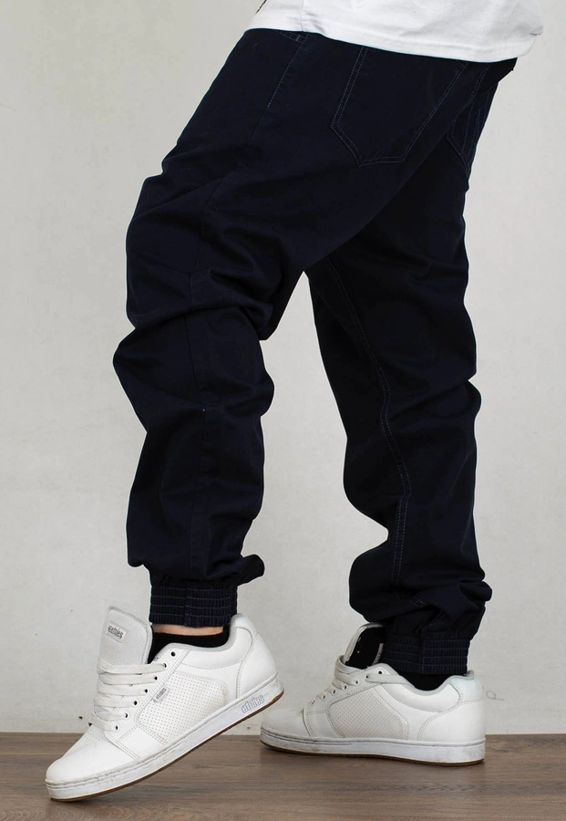 Spodnie Metoda Regular Joggery Outline granatowe